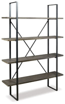 Gilesgrove - Bookcase - Black / Gray