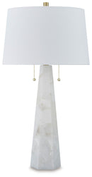 Laurellen - Alabaster Table Lamp - White
