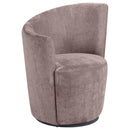 Nueva - Upholstered Swivel Chair Curved Backrest