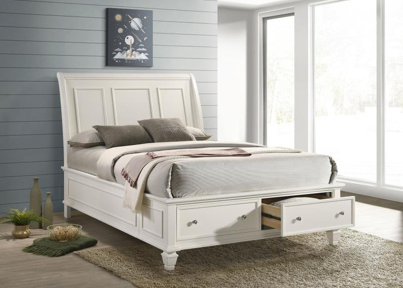 Sandy Beach - King Headboard, Box 1 of 3 - Cream White