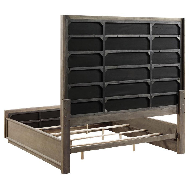 Durango - Queen Headboard, Box 1 of 3 - Washed Oak