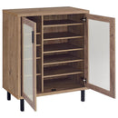 Teller - 2-Door Shoe Storage Cabinet - Natural Oak