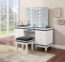Talei - Vanity Desk & Stool, Box 2 of 2 - Black And White