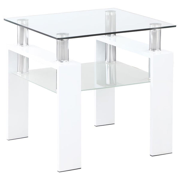 Dyer - End Table Base, Box 1 of 2 - White
