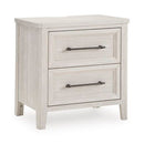 Darbonton - Two Drawer Night Stand - Dove White