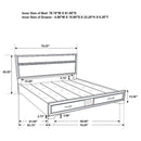 Miranda - King Headboard & Footboard, Box 1 of 3 - Black