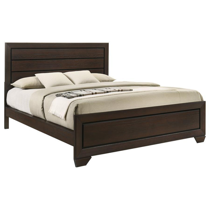 Kauffman - California King Headboard & Footboard, Box 1 of 2 - Dark Cocoa