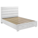 Felicity - California King Footboard Drawer (2 Pieces), Box 3 of 3 - White High Gloss