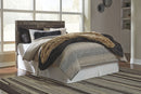 Derekson - Queen Panel Headboard with Bolt on Bed Frame - Multi Gray