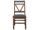 Loft - Chair With Fabric Seat (Set of 2) - Two Tone Gray / Brown