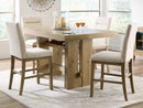 Lasinger - 5 Pc. - Counter Height Dining Table And 4 Barstools - Light Brown