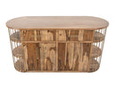 Balam - Kitchen Island With 2 Drawer & 4 Door - Light Brown