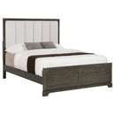 Gran Park - California King Headboard, Footboard & Slats, Box 1 of 2 - Dark Cocoa