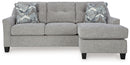 Keenelynn - Sofa Chaise - Nickel