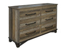 Loft - 6 Drawer Dresser - Two Tone Gray / Brown