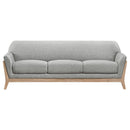 Vaughn - Fabric Upholstered Flared Arm Sofa Set