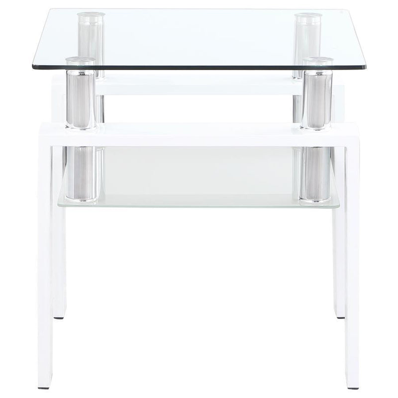 Dyer - End Table Base, Box 1 of 2 - White