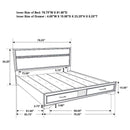 Miranda - King Headboard & Footboard, Box 1 of 3 - White