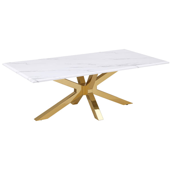 Visalia - Base Stainless Steel Coffee Table - Gold