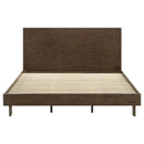 Glenwood - King Headboard, Footboard & Slats, Box 1 of 2 - Warm Brown