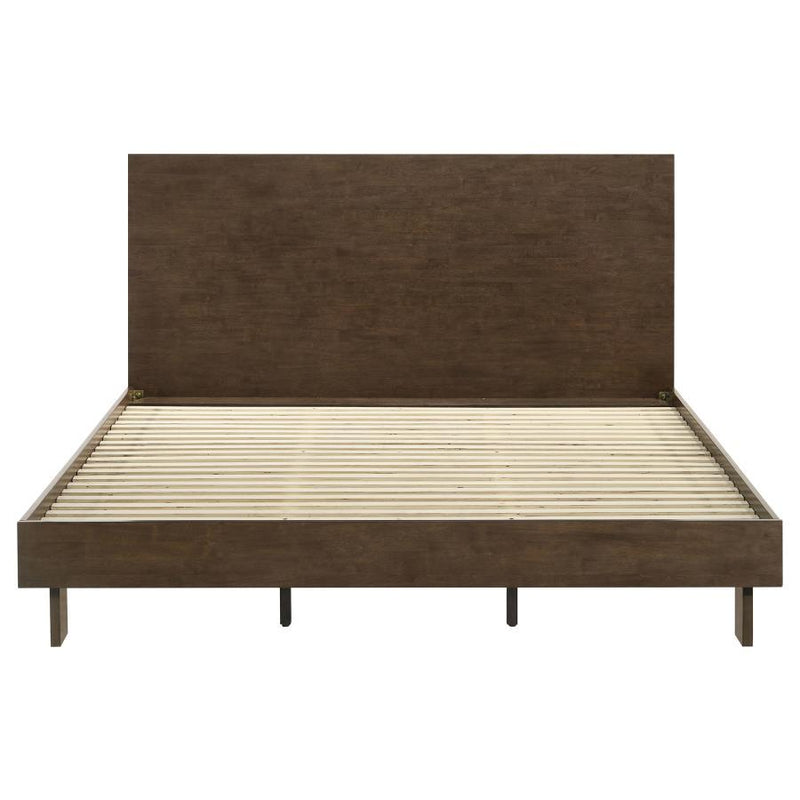 Glenwood - King Headboard, Footboard & Slats, Box 1 of 2 - Warm Brown