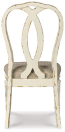 Realyn - Dining UPH Side Chair (Set of 2) - Ribbonback - Chipped White