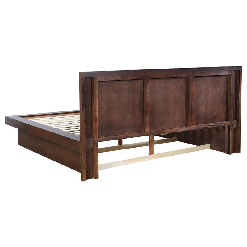 Jessica - King Footboard & Side Rail Top Rail, Wooden Base, Box 3 of 3 - Cappuccino