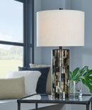 Ellford - Poly Table Lamp - Black / Brown / Cream
