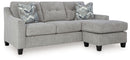 Keenelynn - Sofa Chaise - Nickel