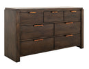 Raramuri - 7 Drawer Dresser - Dark Brown