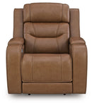 Knightington - 3 Pc. - Power Reclining Sofa, Loveseat And Recliner - Caramel