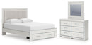 Zuraleus - Upholstered Panel Platform Storage Bedroom Set