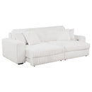 Jacana - LAF Power Sofa Chaise With 2 Piece Pillow, Box 1 of 2 - Ivory