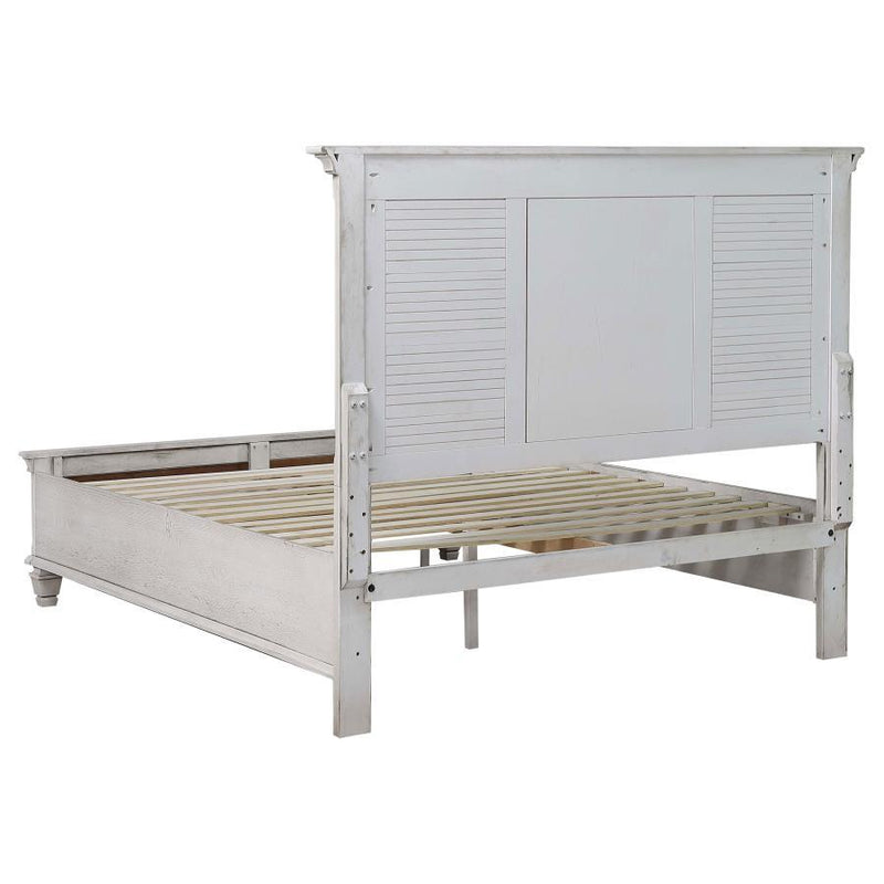 Franco - King Footboard Storage & Base, Box 2 of 3 - Distressed White
