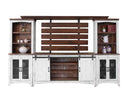Pueblo - TV Stand / Console / Wall Unit - Antiqued White / Brown