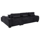 Octavia - Fabric Upholstered Sectional Chaise Sofa