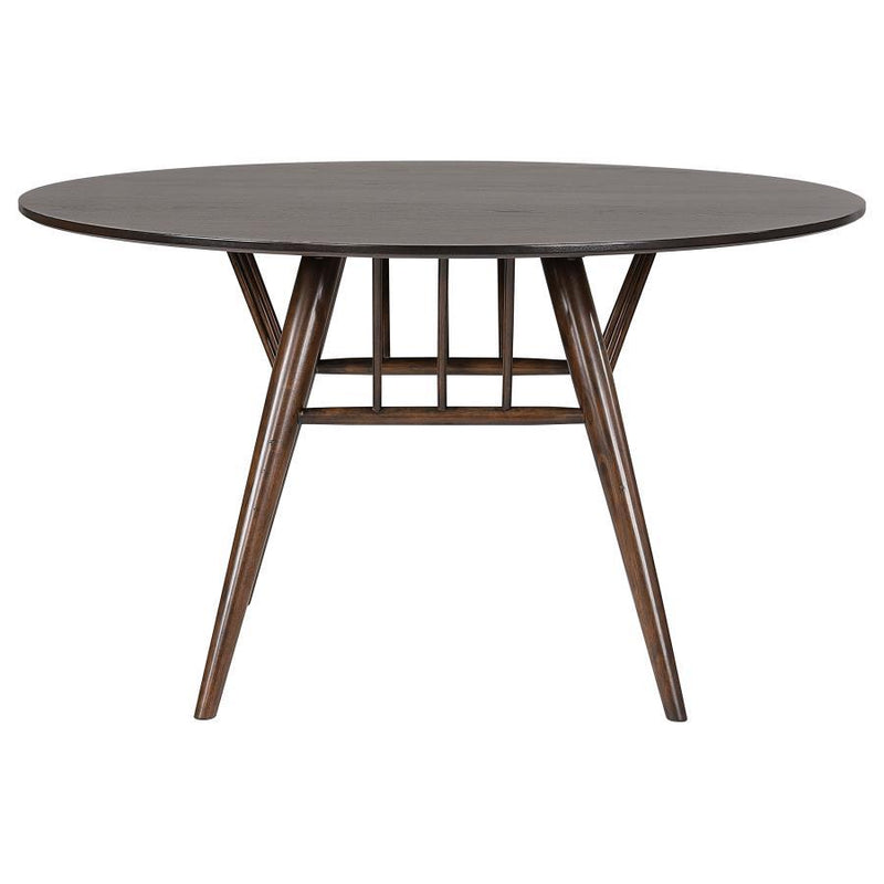 Everton - Base Dining Table - Dark Walnut