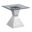 Jenny - Base Stainless Steel End Table - Silver