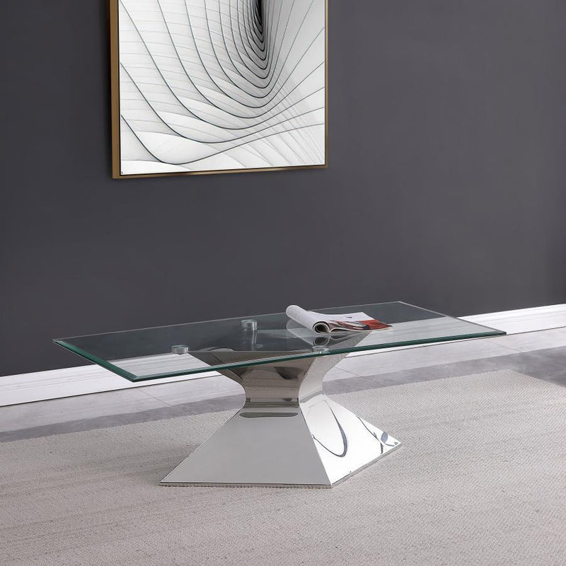Jenny - Base Stainless Steel Coffee Table - Silver