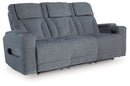 Studio Cave - Power Reclining Sofa - Steel