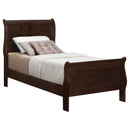 Louis Philippe - Twin Headboard & Footboard, Box 1 of 2 - Cappuccino