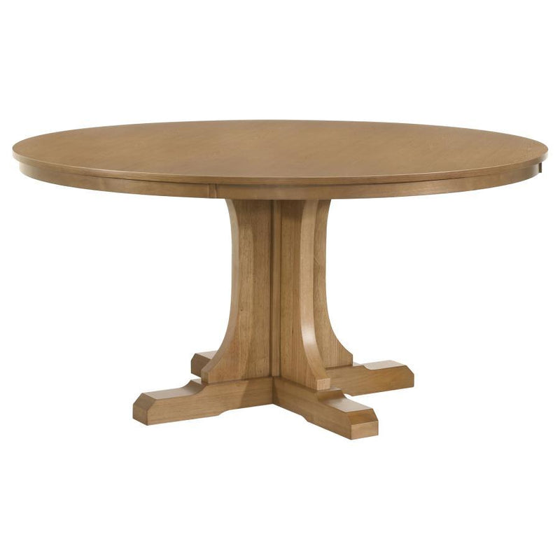 Hartville - 60" Table Base, Box 2 of 2 - Natural Light Brown