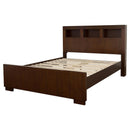 Jessica - California King Headboard With Lighting, Box 1 of 4 - Cappuccino