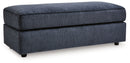 Albar Place - Oversized Accent Ottoman - Cobalt