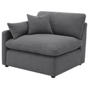 Hobson - Upholstered LAF Chair - Charcoal