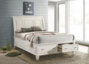 Sandy Beach - Queen Headboard, Box 1 of 3 - Cream White