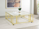 Adri - Table Base With Casters - Gold