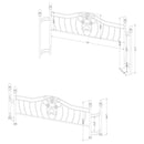 Sydney - King Headboard & Footboard, Box 1 of 2 - Brushed Gold