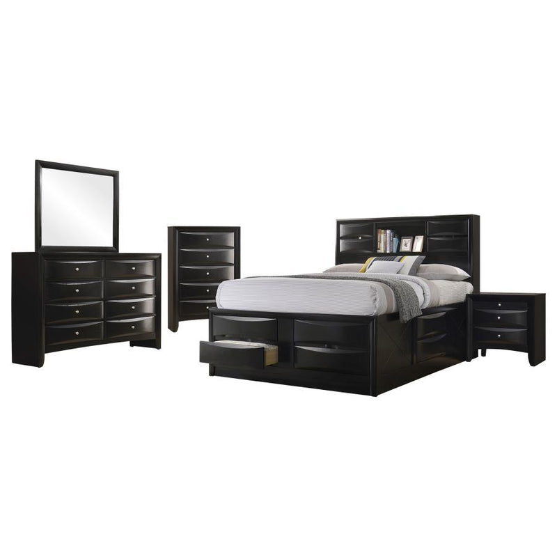 Briana - Queen Footboard Drawers, Box 3 of 3 - Black