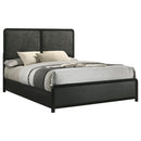 Cavelle - Queen Headboard, Footboard & Slats, Box 1 of 2 - Black